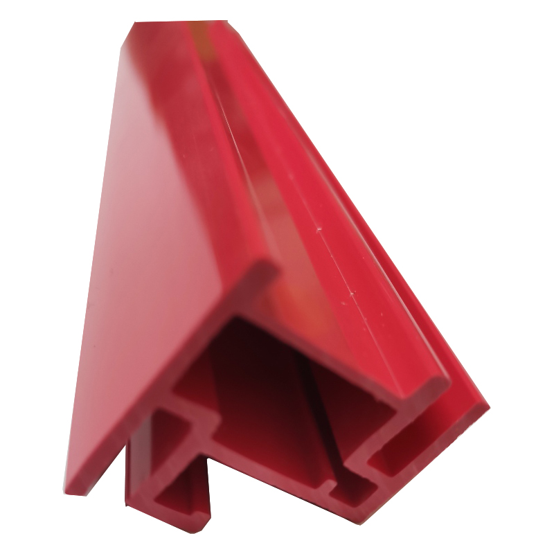 niestandardowy profil z tworzywa sztucznego w kolorze czerwonym ramki do zdjęć z PVC w paski z tworzywa sztucznego